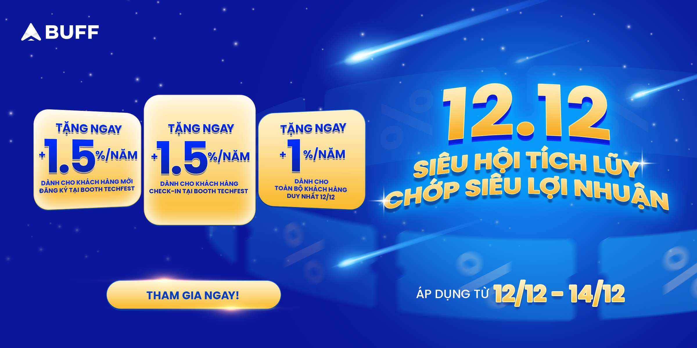 Ưu đãi độc quyền tới 9.5%/năm chỉ có tại Techfest 2025