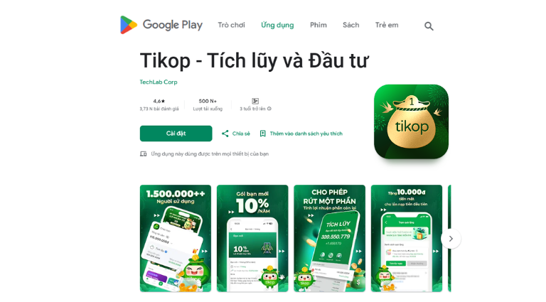 ứng dụng tikop