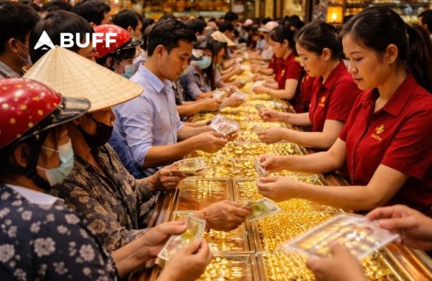 Giữa biến động, vàng trở thành điểm đến quen thuộc của dòng tiền phòng thủ